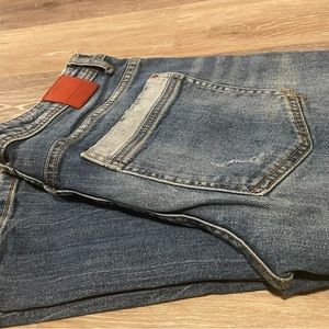 Medium rise embroidered Zara pants